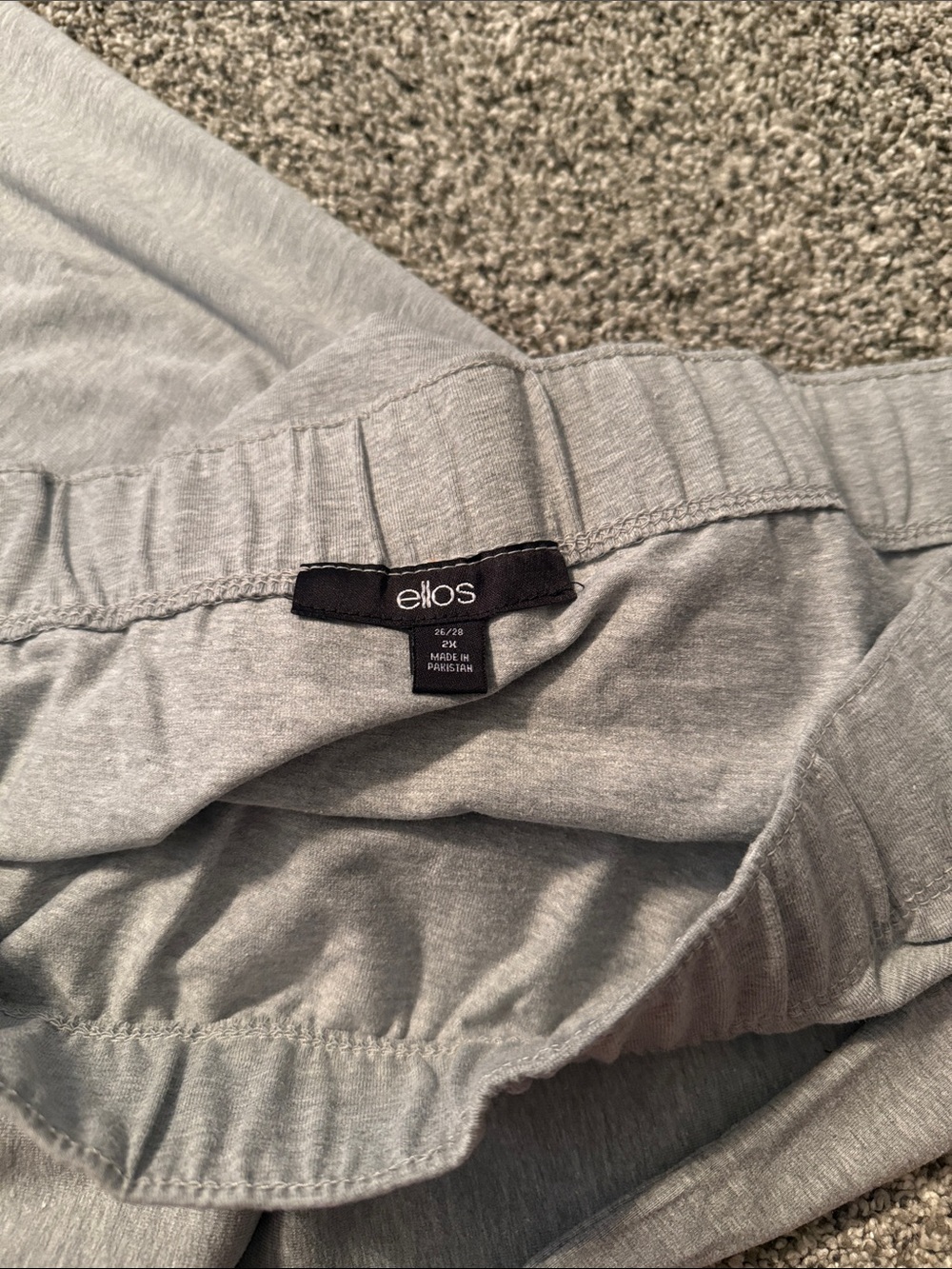 ellos Light Gray Midi Skirt - Picture 2 of 3